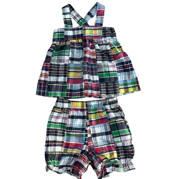 KELLYS KIDS Plaid Patchwork Outfit 2T EUC - Picture 1 of 8